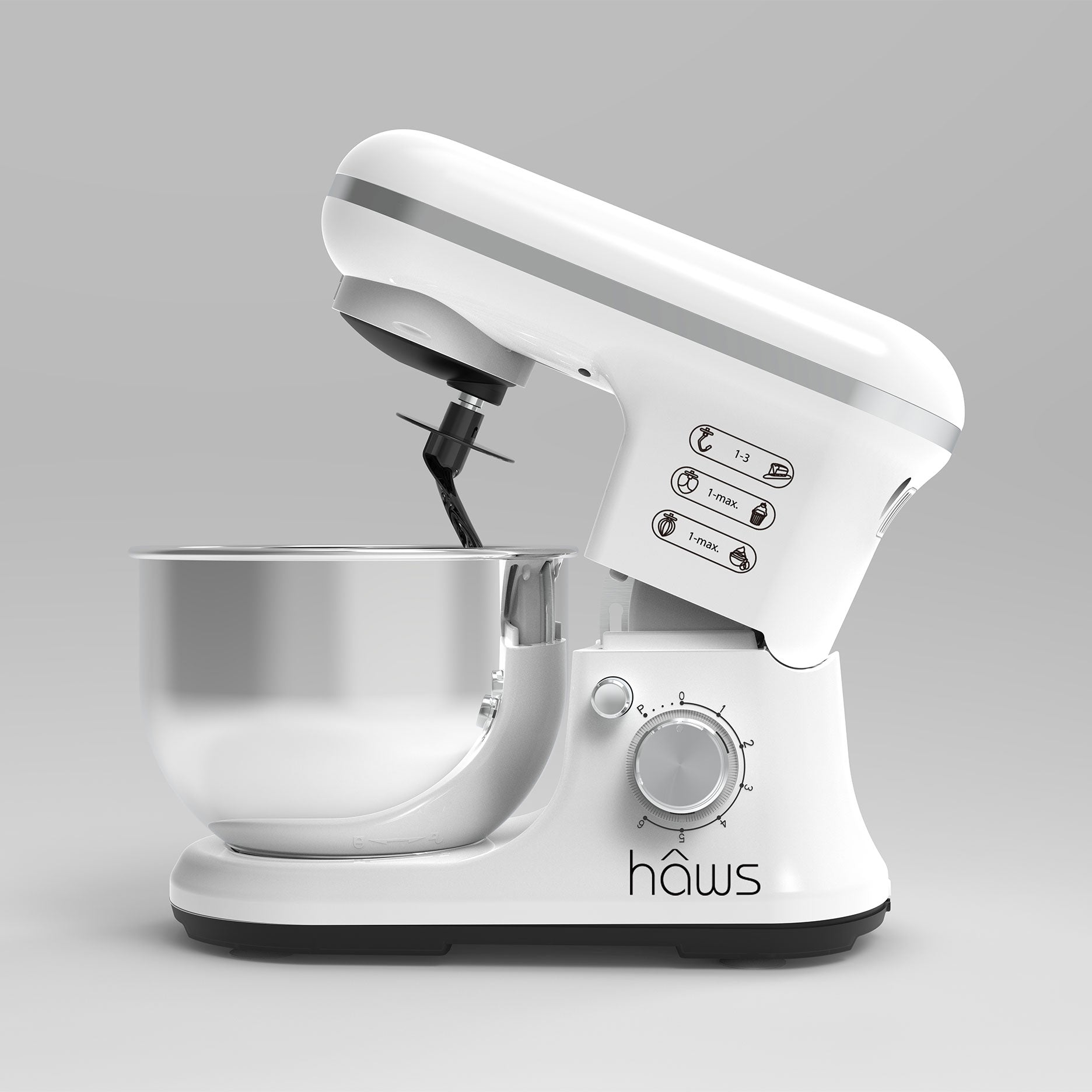 Køkkenmaskine 5 L hvid